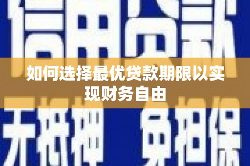 巴楚如何选择最优贷款期限以实现财务自由