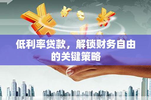 巴楚低利率贷款，解锁财务自由的关键策略