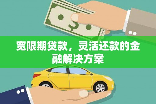 巴楚宽限期贷款，灵活还款的金融解决方案