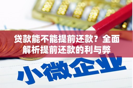 巴楚贷款能不能提前还款？全面解析提前还款的利与弊