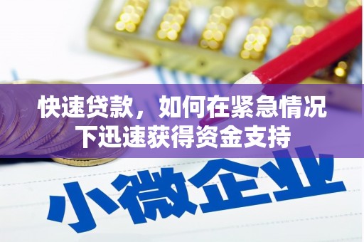 巴楚快速贷款，如何在紧急情况下迅速获得资金支持