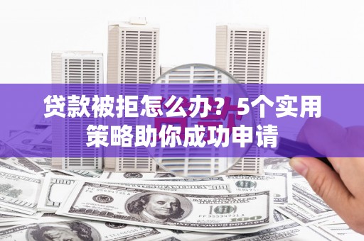巴楚贷款被拒怎么办？5个实用策略助你成功申请