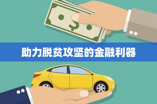 巴楚助力脱贫攻坚的金融利器