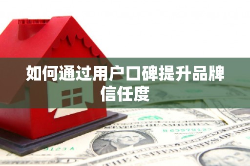 巴楚如何通过用户口碑提升品牌信任度
