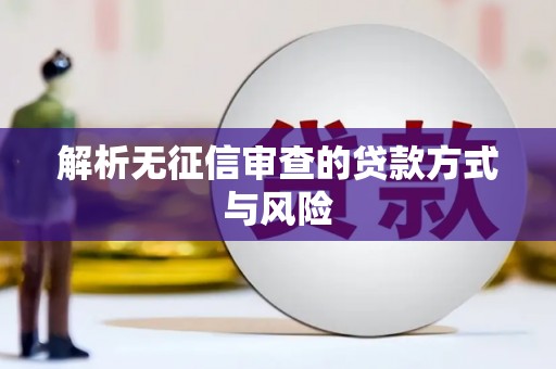巴楚解析无征信审查的贷款方式与风险
